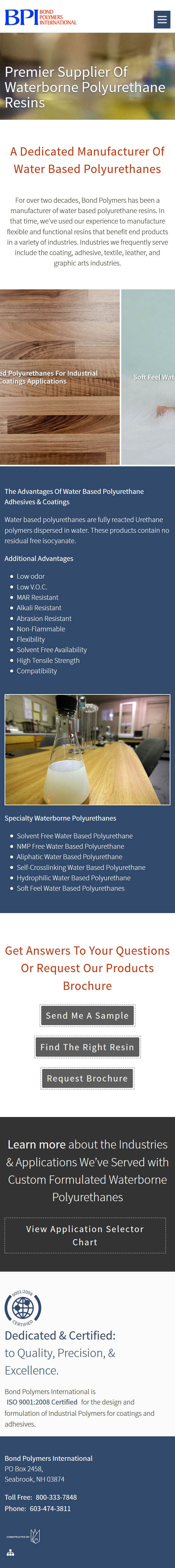 Responsive Design and Development for Bond Polymers